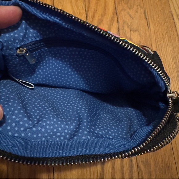 NWOT Brighton Power Of Love Crossbody Bag Colorful Art 70s Flowers Heart - Picture 4 of 11